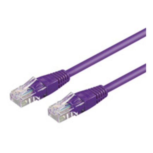 Netzwerkkabel Goobay Cat6 U/UTP 10 m violett mit RJ-45 Steckern