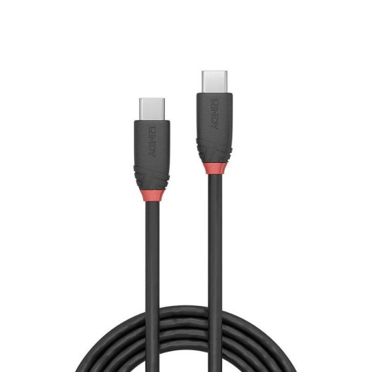 Cable USB C a USB C Lindy 36905 0,5 m USB 3.2 Gen 1 10 Gbit/s Negro