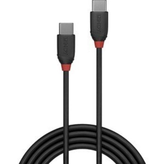 Cable USB C a USB C Lindy 36905 0,5 m USB 3.2 Gen 1 10 Gbit/s Negro