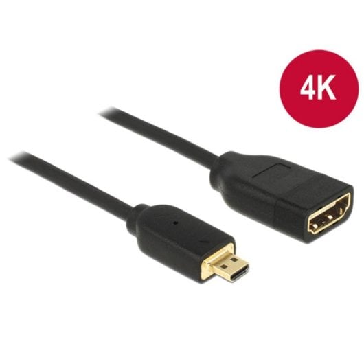 Adattatore HDMI Micro-D a HDMI Standard 0,2 m Nero DeLOCK