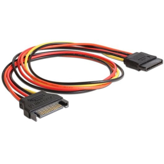 Câble d'extension DeLOCK SATA 0,5 m mâle vers femelle multicolore