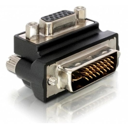 Adattatore DeLOCK VGA DVI-I a 15-pin FM VGA Nero