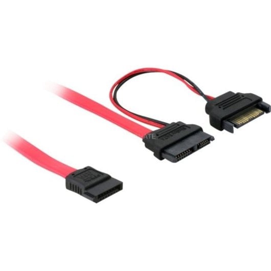 Cable DeLOCK SATA 0,5 m Rojo Macho/Hembra