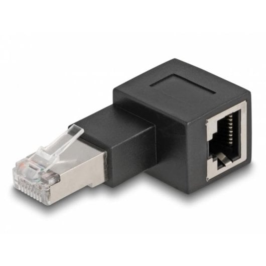 Adattatore RJ45 maschio a femmina Cat.6A 90° piegato verso destra DeLOCK