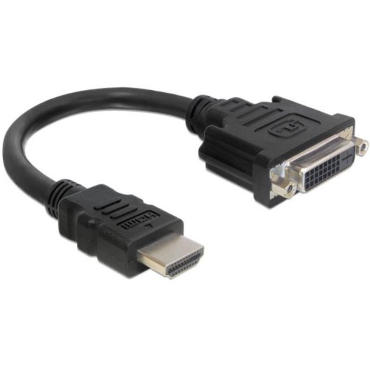 Adattatore HDMI a DVI DeLOCK 0,2 m Nero