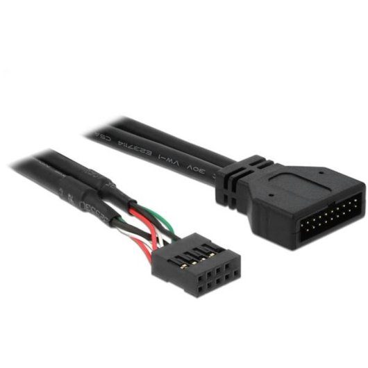 Cable adaptador USB 2.0 a USB 3.0 DeLOCK 83281 0,3 m interno