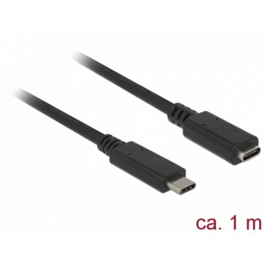 Cable USB-C a USB-C Delock 85533 1 m USB 3.2 Gen 1 Negro