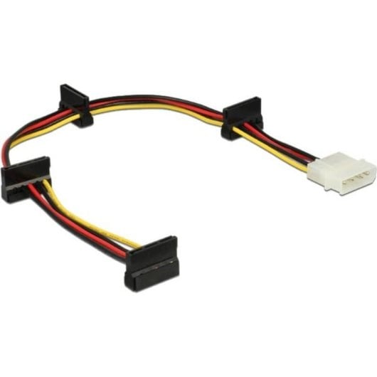 DeLOCK Molex 4p zu 4x SATA 15p 0,4 m Stromkabel