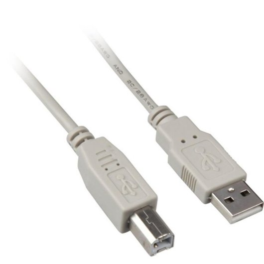 USB-Kabel Sharkoon 0,5 m USB 2.0 A an B Grau