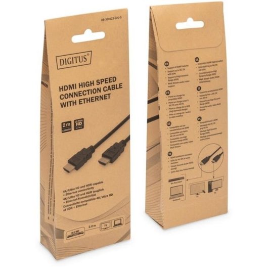 HDMI Premium High Speed mit Ethernet Kabel 2 m Digitus