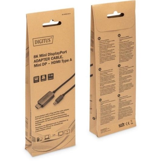 Cable adaptador Mini DisplayPort a HDMI 8K Digitus 1 m