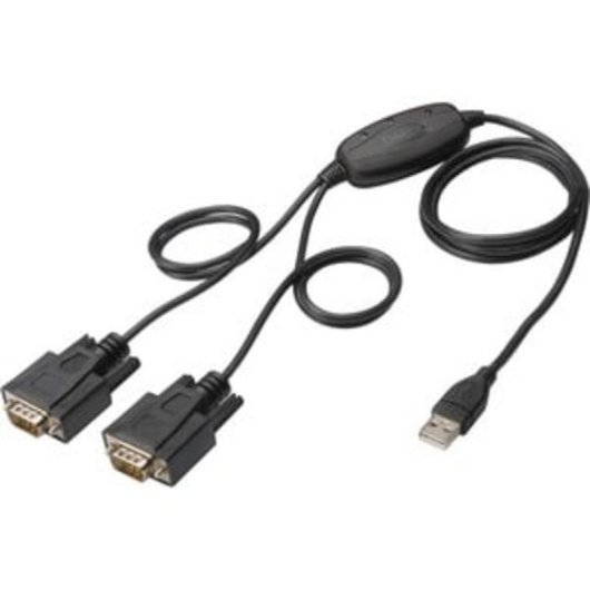 Kabel USB 2.0 auf 2x RS232 Digitus 1,5 m Schwarz