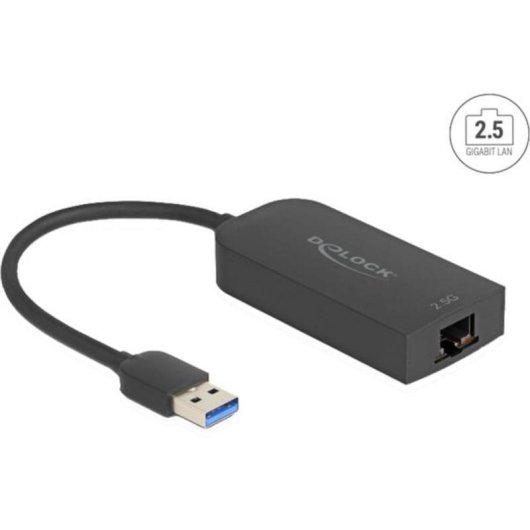 Adaptador USB para Ethernet DeLOCK 66045 2,5 Gigabit LAN RJ45