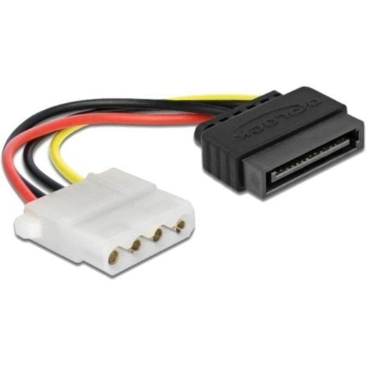 Kabeladapter DeLOCK Power SATA/Molex 0,12 m Schwarz/Rot