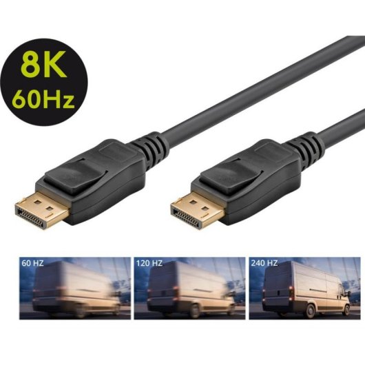Cavo DisplayPort 1.4 Goobay 2 m Maschio a Maschio 8K
