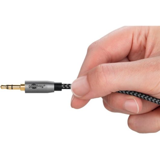 Audio-Kabel Goobay 3,5mm Stecker zu 2 x RCA Stecker 0,5 m
