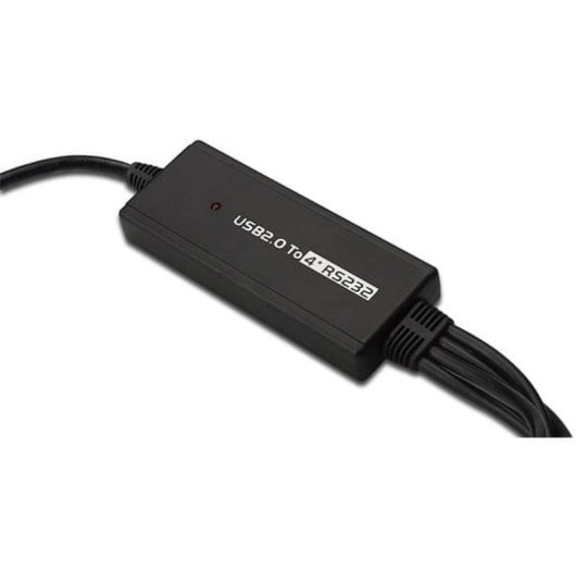 Kabel USB 2.0 auf 4 RS232 Digitus 1,5 m Schwarz