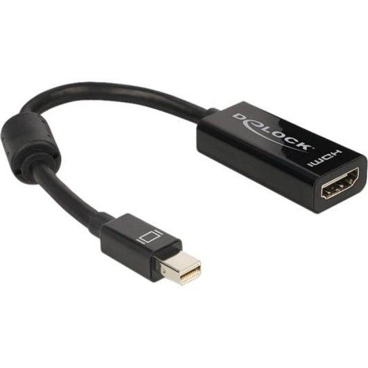 Adattatore mini DisplayPort verso HDMI DeLOCK 0,18 m Nero