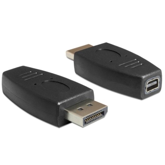 Cambiador de género para cables DeLOCK 65237 DisplayPort a mini DisplayPort Negro