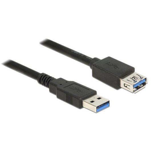 USB-Verlängerungskabel DeLOCK 85058 5 m USB 3.2 Gen 1 Schwarz