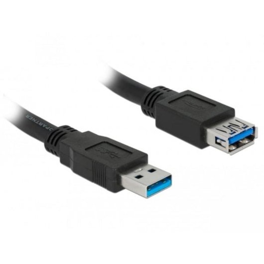 USB-Verlängerungskabel DeLOCK 85058 5 m USB 3.2 Gen 1 Schwarz
