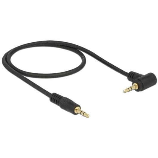 Cavo audio DeLOCK 3,5 mm maschio a maschio 0,5 m nero