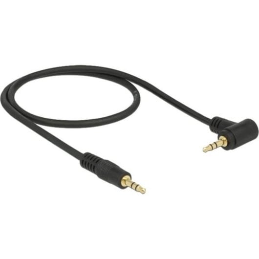 Cavo audio DeLOCK 3,5 mm maschio a maschio 0,5 m nero