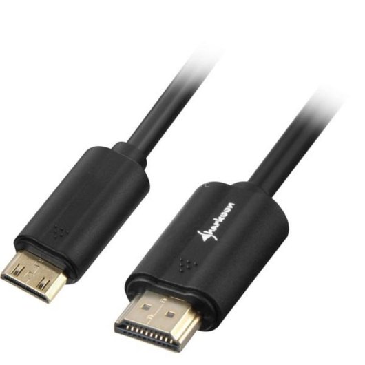 Câble HDMI/Mini HDMI Sharkoon 1 m Noir