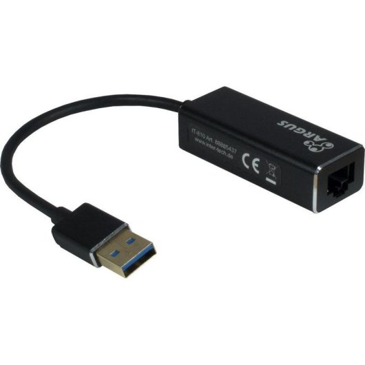 Adaptador de rede USB 3.0 para Gigabit Ethernet Inter-Tech ARGUS IT-810
