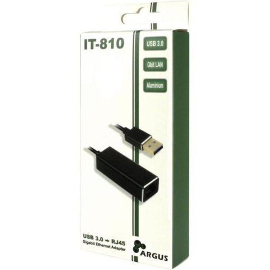 Adaptador de rede USB 3.0 para Gigabit Ethernet Inter-Tech ARGUS IT-810