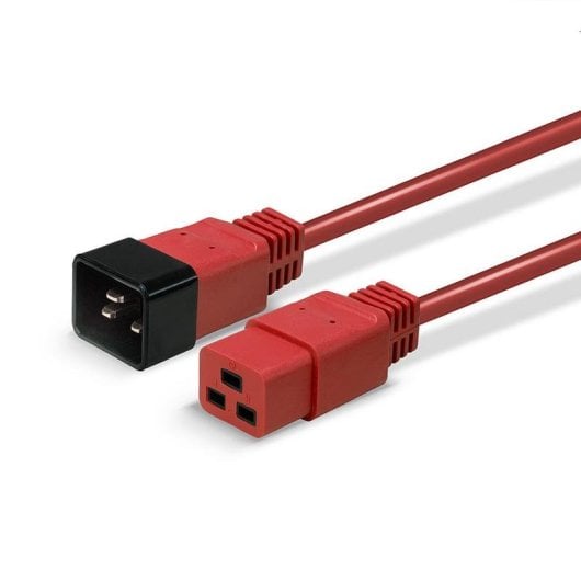 Câble d'extension Lindy 1 m C19 à C20 250 V 16 A rouge