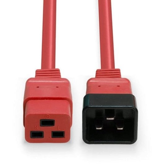 Câble d'extension Lindy 1 m C19 à C20 250 V 16 A rouge