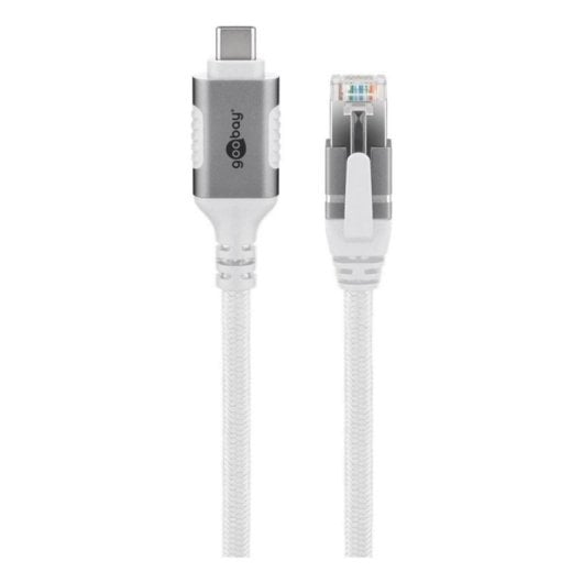 Cavo USB-C a RJ-45 Goobay 74177 3 m Cat6 F/UTP Bianco