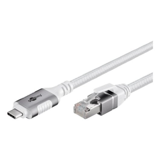 Cavo USB-C a RJ-45 Goobay 74177 3 m Cat6 F/UTP Bianco