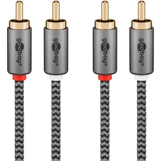 Cavo Audio RCA Goobay 65295 5 m Nero/Argento