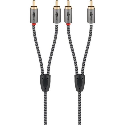 Cavo Audio RCA Goobay 65295 5 m Nero/Argento