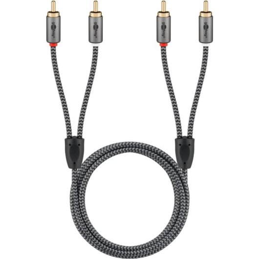 Cavo Audio RCA Goobay 65295 5 m Nero/Argento