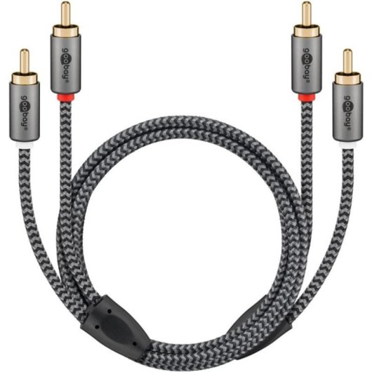 Cavo Audio RCA Goobay 65295 5 m Nero/Argento