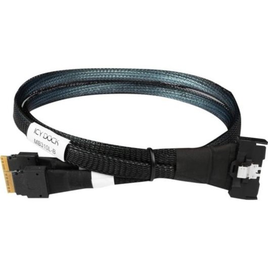 Cable Icy Dock MB310L-B MCIO 8i a 2x SlimSAS 4i 0,5 m