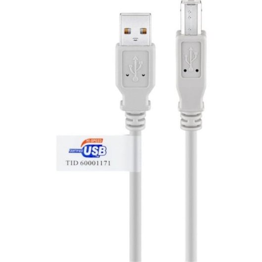 Cavo USB Goobay 50833 5 m USB 2.0 A Maschio a B Maschio Grigio
