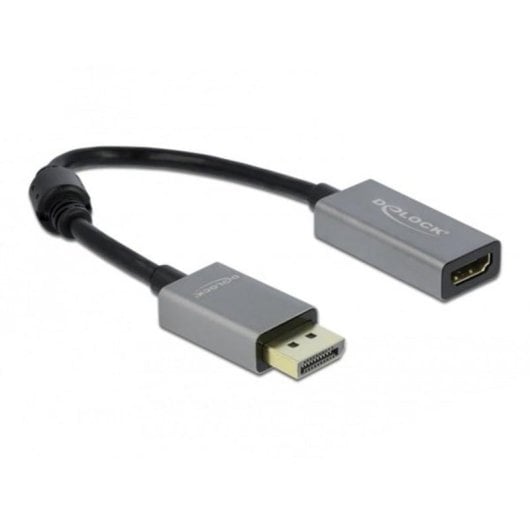 Adaptador DeLOCK DisplayPort 1.4 para HDMI 4K 60 Hz HDR 0,2 m