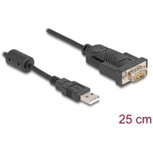 Adaptador USB 2.0 para Série DeLOCK 64276 Preto 0,25 m