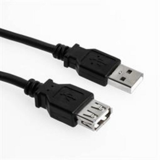 Cabo USB 2.0 Sharkoon 2 m Negro Alargador USB A Macho/Fêmea