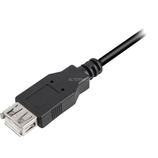 Cabo USB 2.0 Sharkoon 2 m Negro Alargador USB A Macho/Fêmea