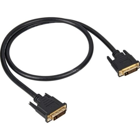 Cable DVI-D Sharkoon 1 m Negro Macho a Macho