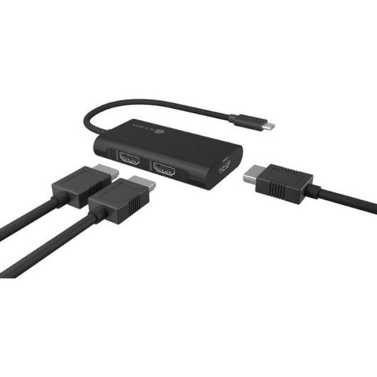 Hub ICY BOX 3 HDMI-Anschlüsse 10 Gbps USB 3.2 Gen 2 IB-AD1030-C Kabel 20 cm