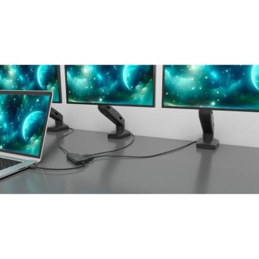 Hub ICY BOX 3 HDMI-Anschlüsse 10 Gbps USB 3.2 Gen 2 IB-AD1030-C Kabel 20 cm