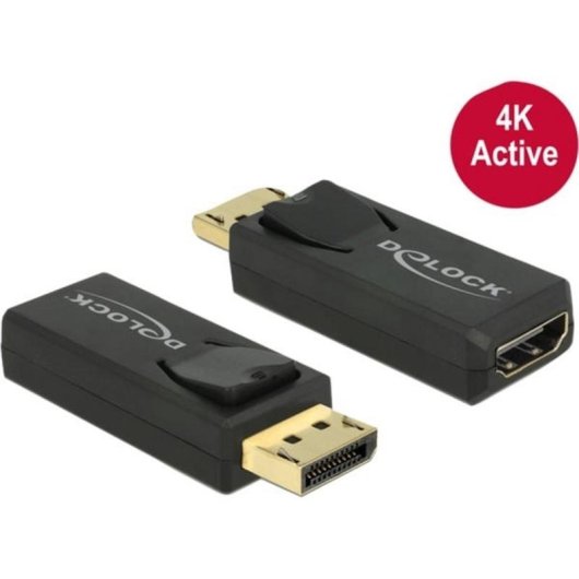 Adattatore DisplayPort 1.2 a HDMI 4K Ultra-HD DeLOCK Nero