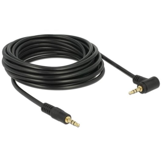 Cavo audio DeLOCK maschio a maschio 3,5 mm 5 m nero contatti dorati