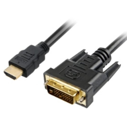 Cabo adaptador HDMI/DVI-D Sharkoon 1 m preto
